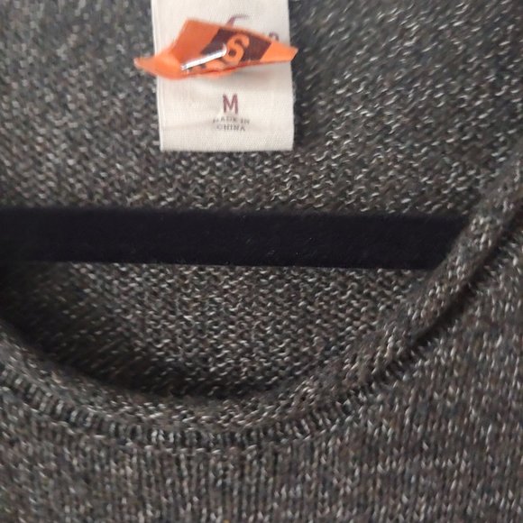 Olive Green (tweed speckle) Crew Neck Sweater Size Medium by Hollister - Picture 4 of 7